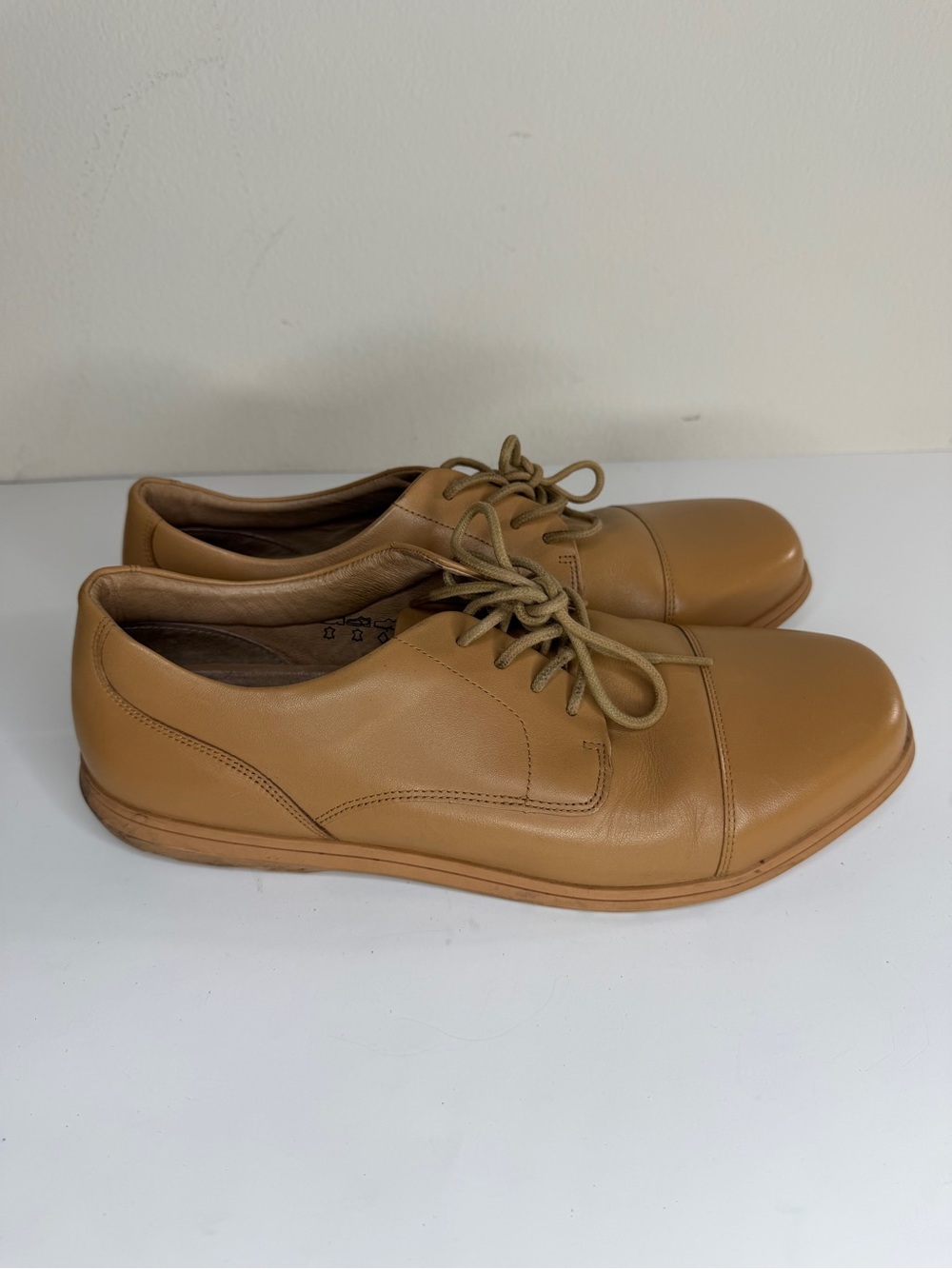 Birchbury Brenston Derby Mens Size 11 Brown Leather Barefoot Oxfords Dress Shoes